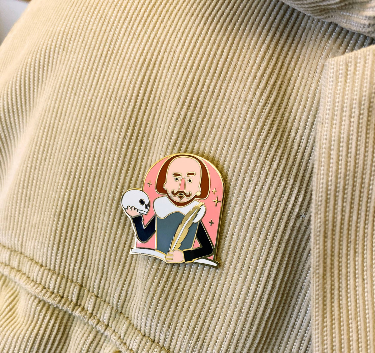 Shakespeare Enamel Pin BookGeek