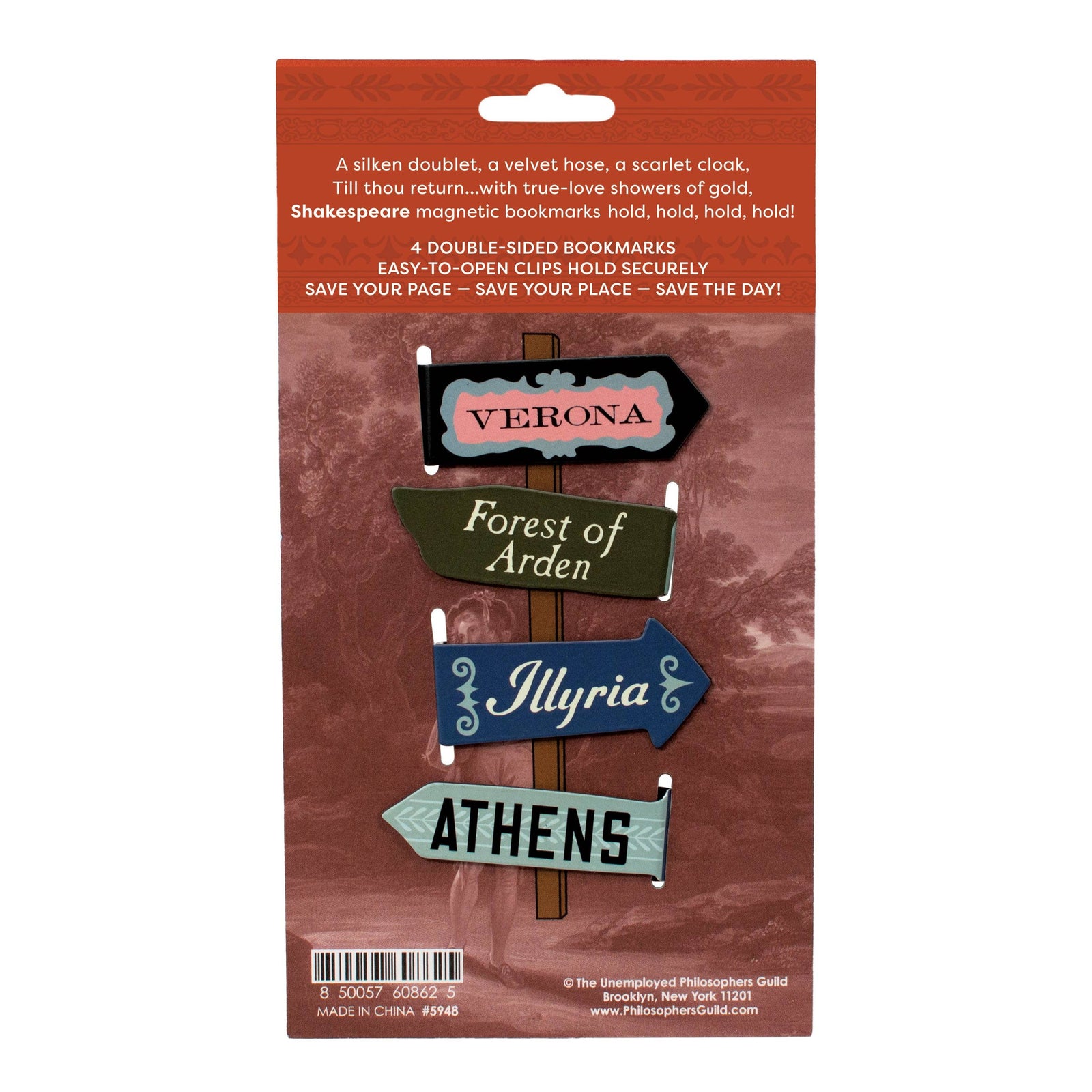 Shakespeare Magnetic Bookmark Set BookGeek