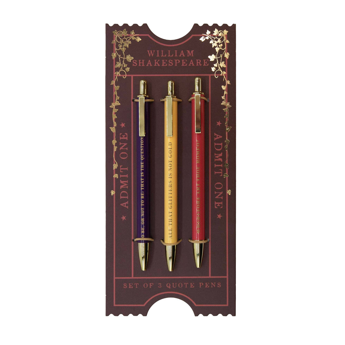 Shakespeare Pen Set BookGeek