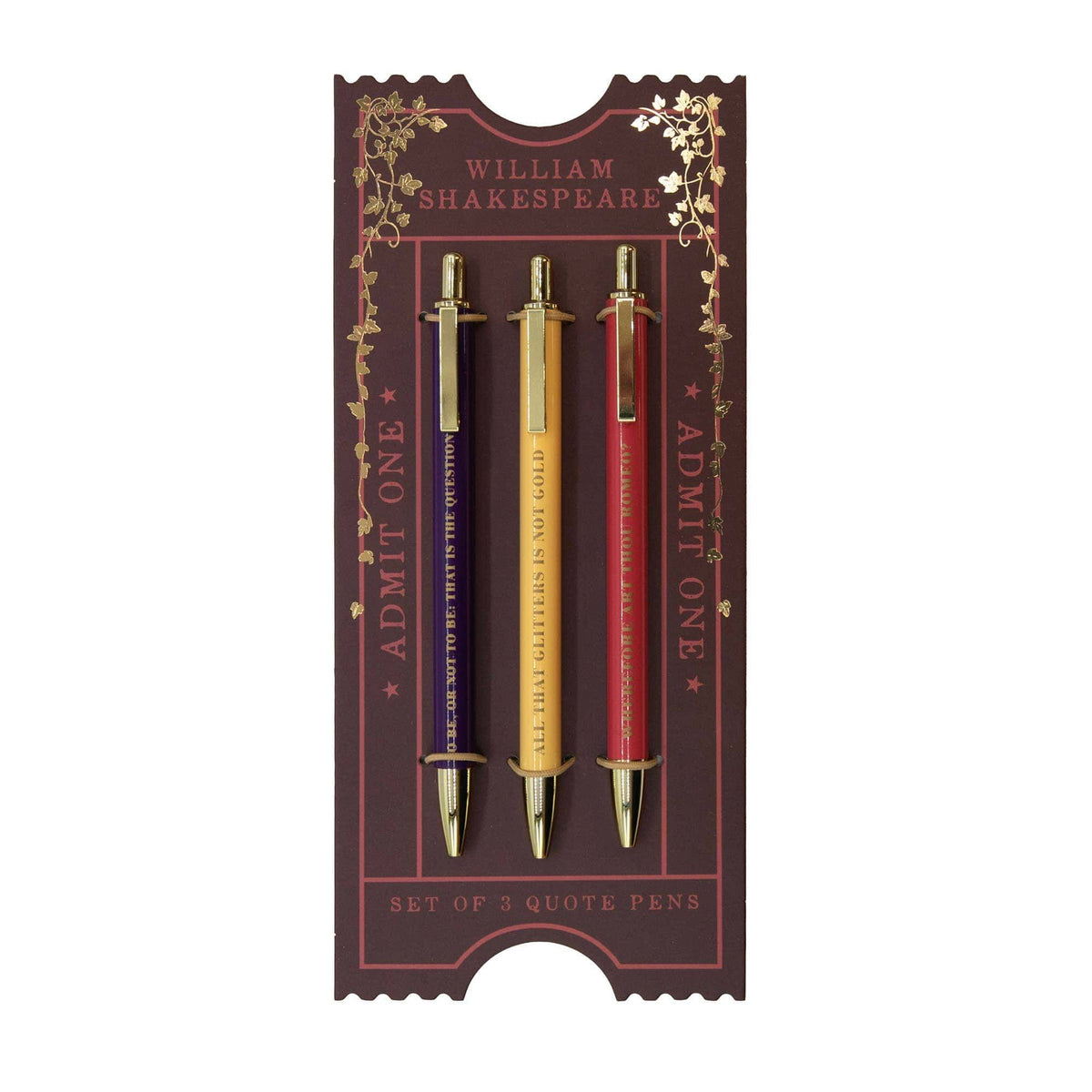 Shakespeare Pen Set BookGeek