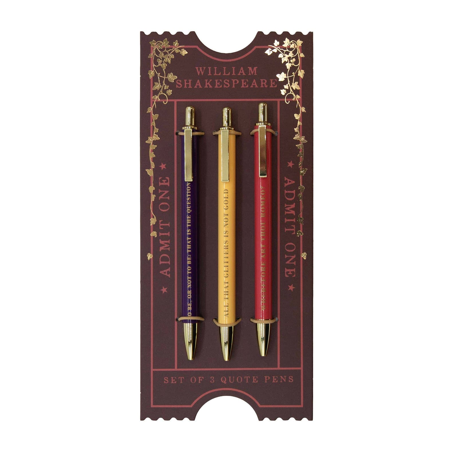 Shakespeare Pen Set BookGeek