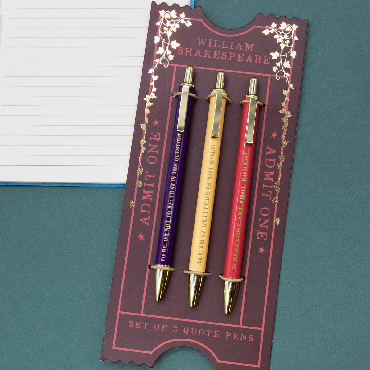 Shakespeare Pen Set BookGeek