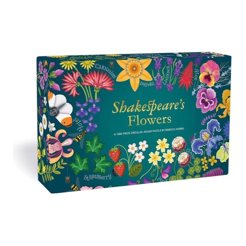 Shakespeare&#39;s Flowers Jigsaw Puzzle BookGeek