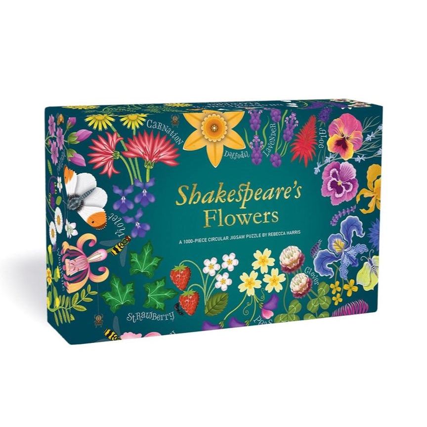 Shakespeare&#39;s Flowers Jigsaw Puzzle BookGeek