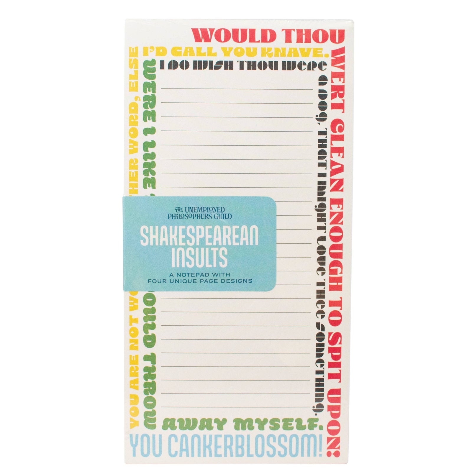 Shakespearean Insults Notepad BookGeek