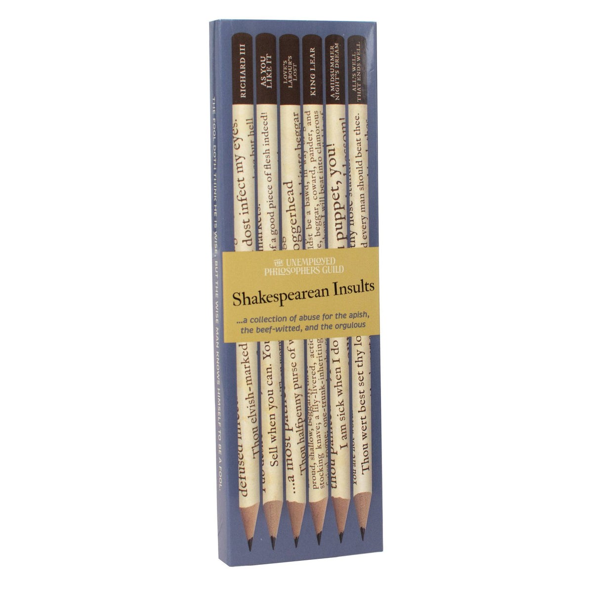 Shakespearean Insults Pencil Set BookGeek