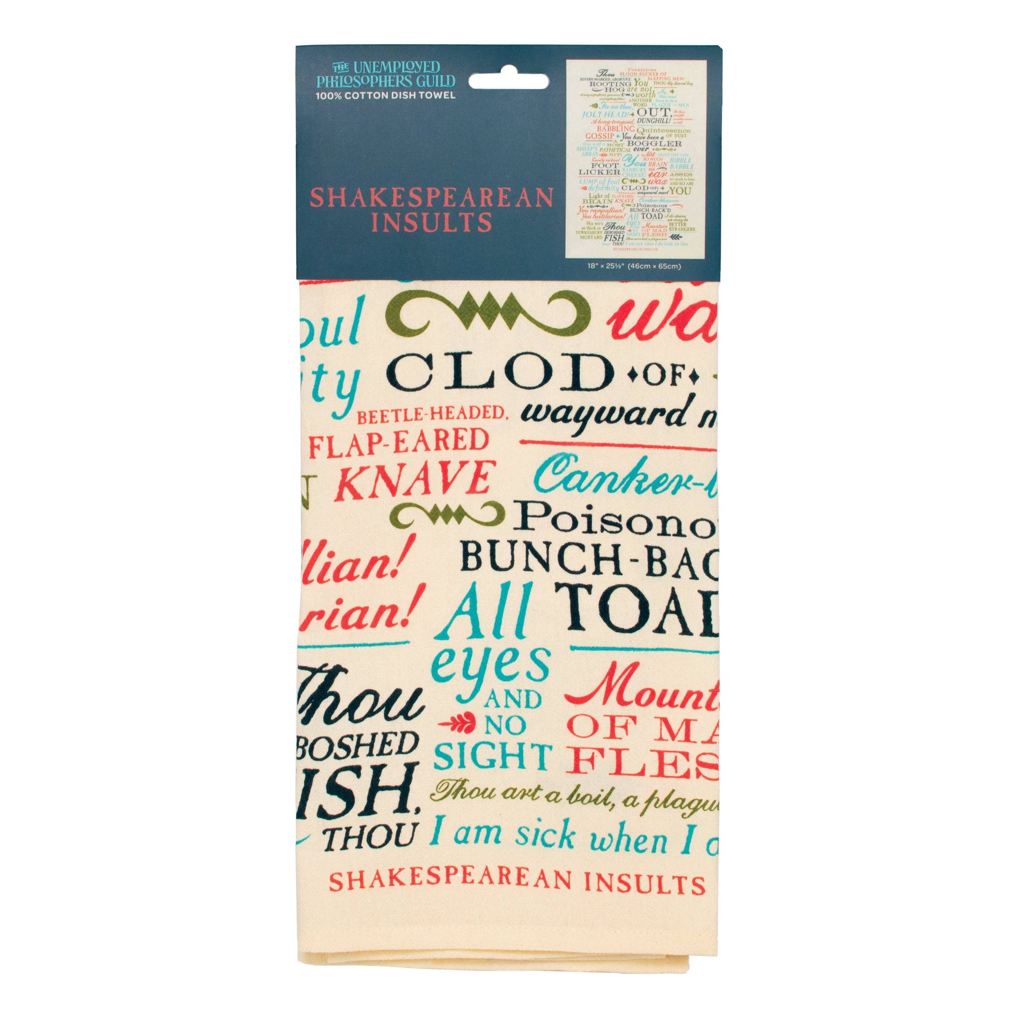 Shakespearean Insults Towel BookGeek