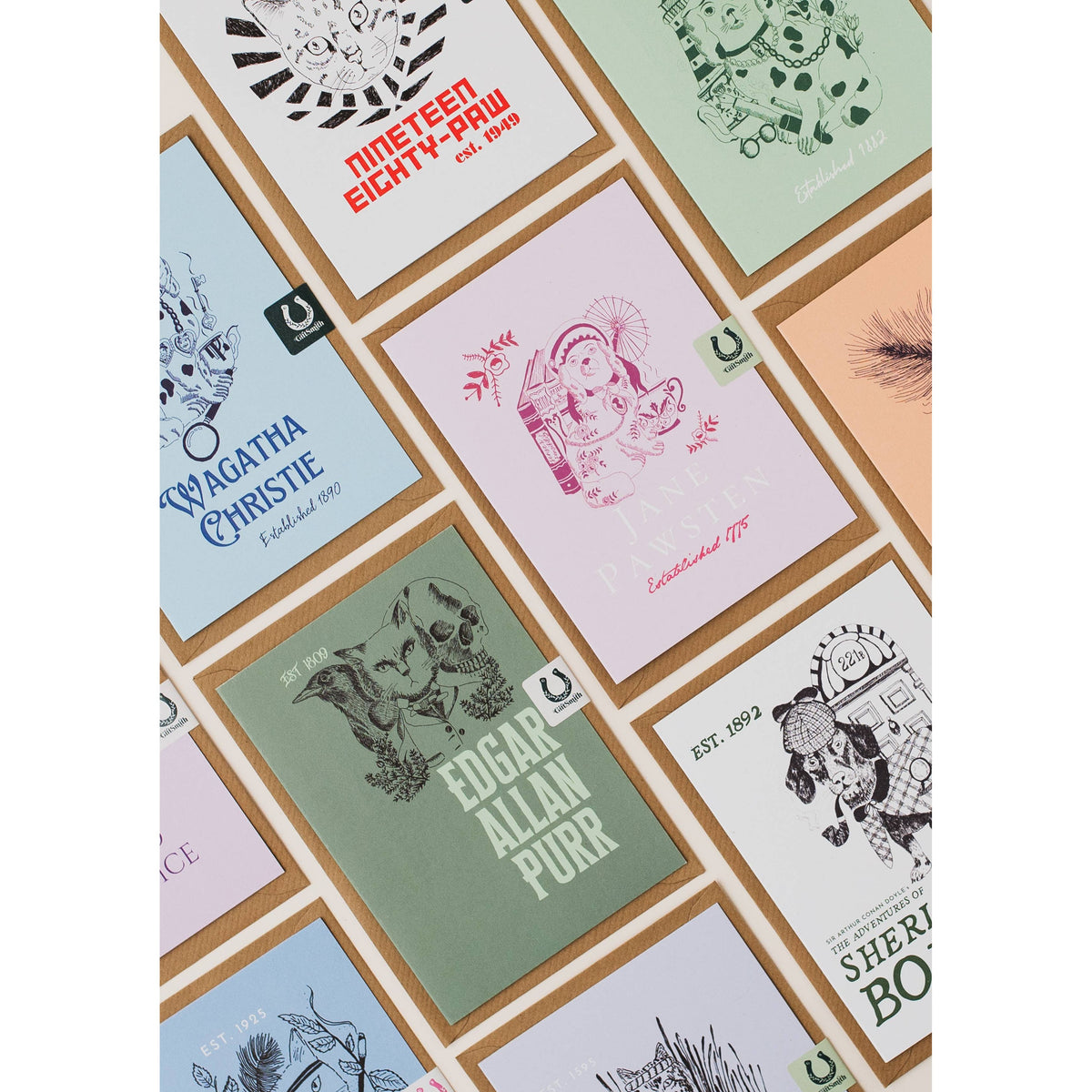 Sherlock Bones Dog Lover Greetings Card BookGeek