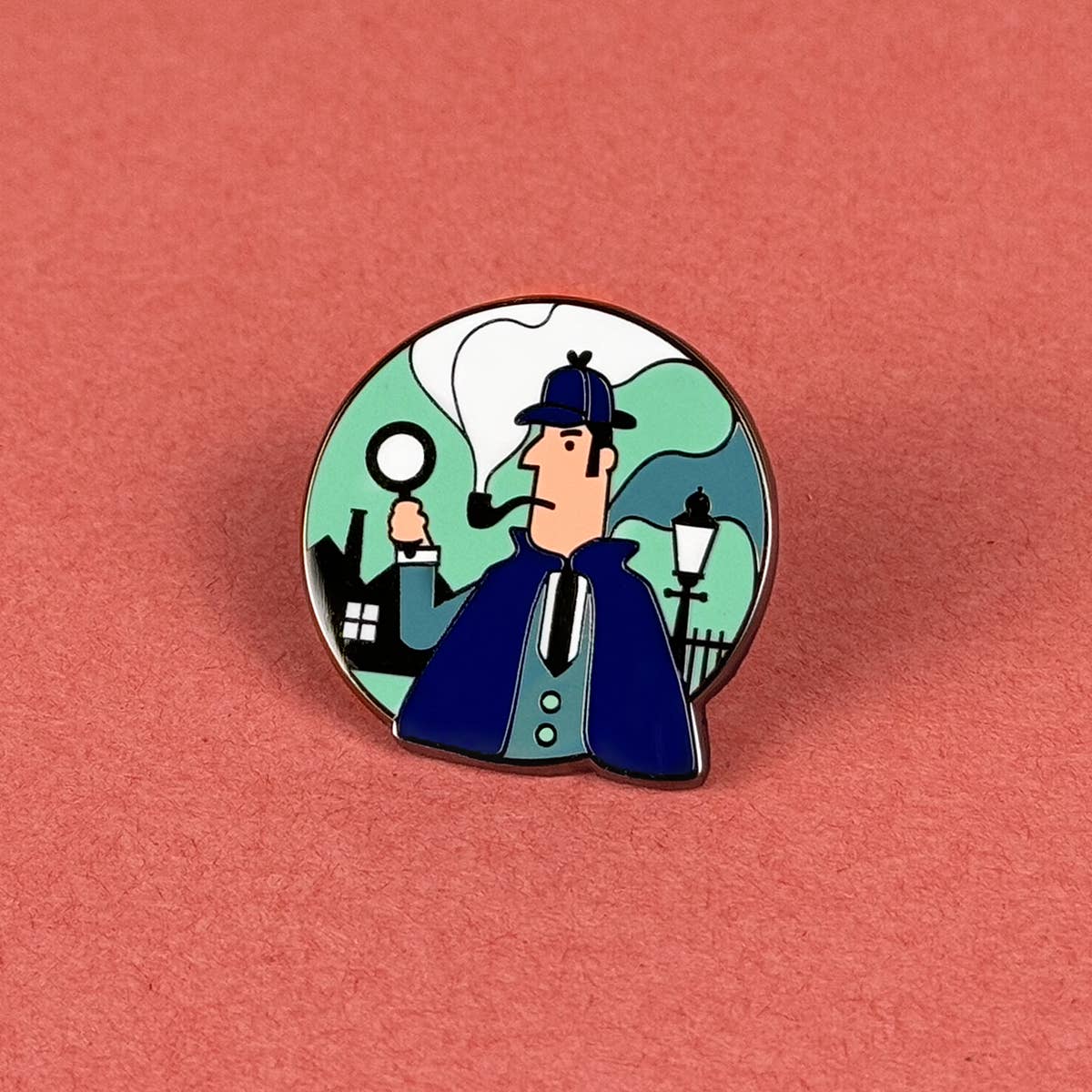 Sherlock Holmes Enamel Pin BookGeek