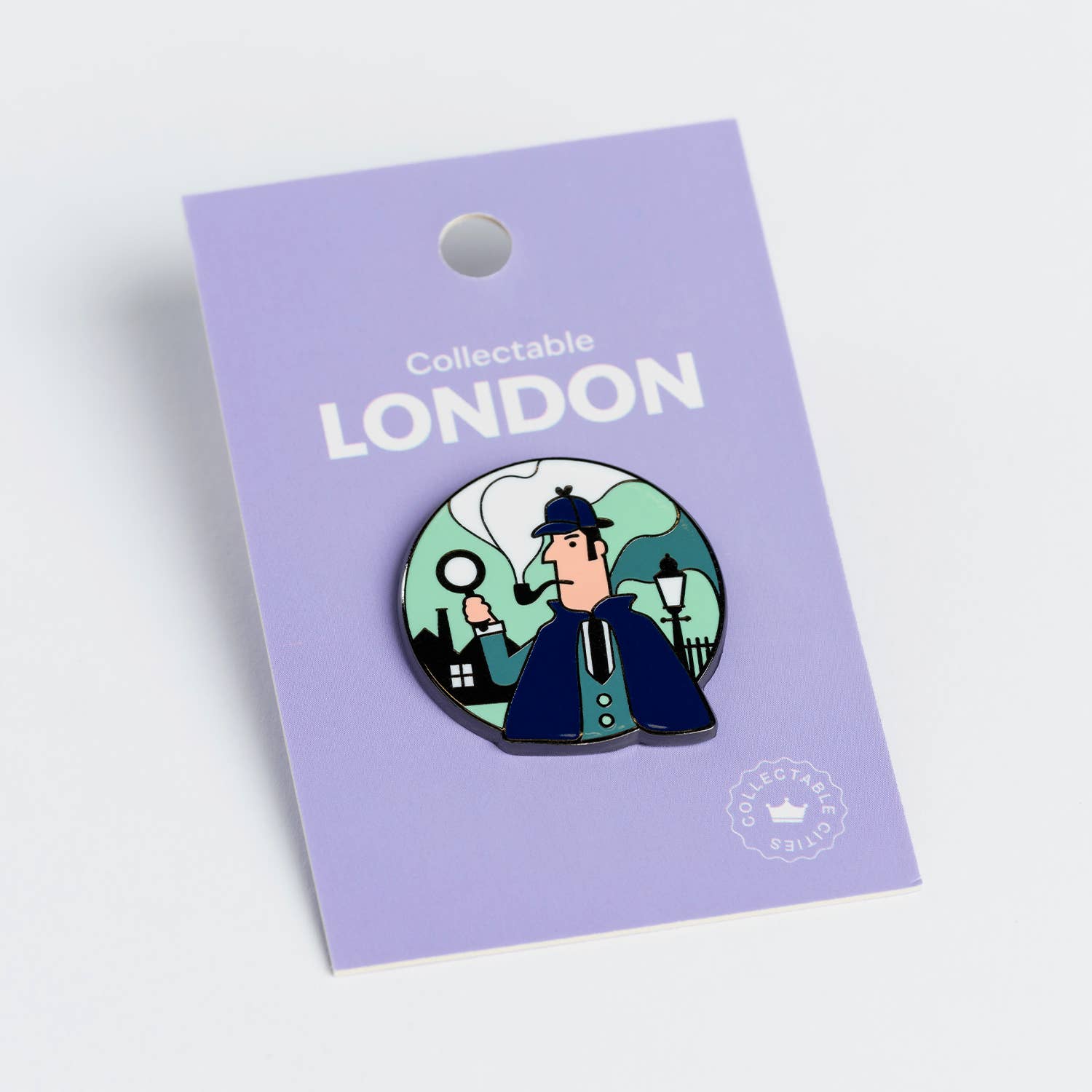 Sherlock Holmes Enamel Pin BookGeek