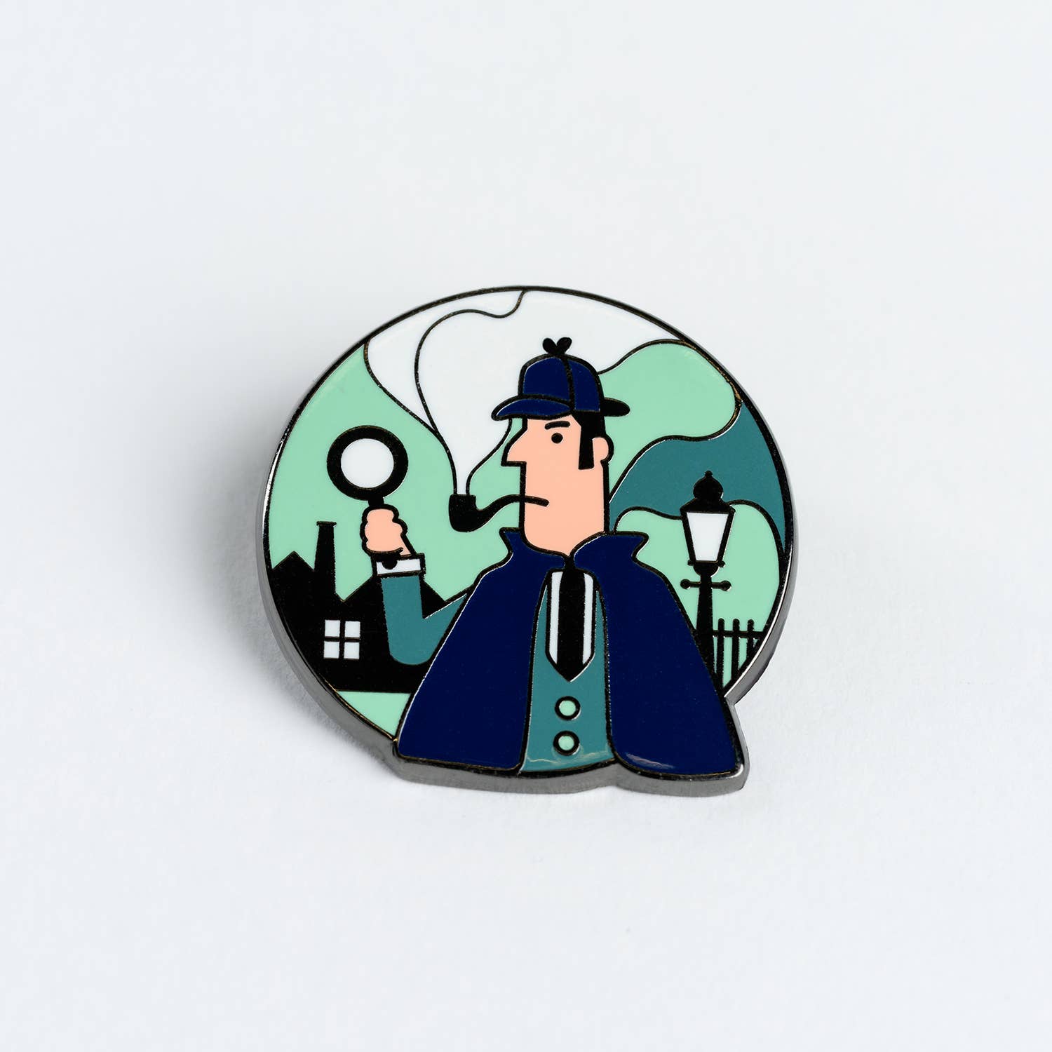 Sherlock Holmes Enamel Pin BookGeek