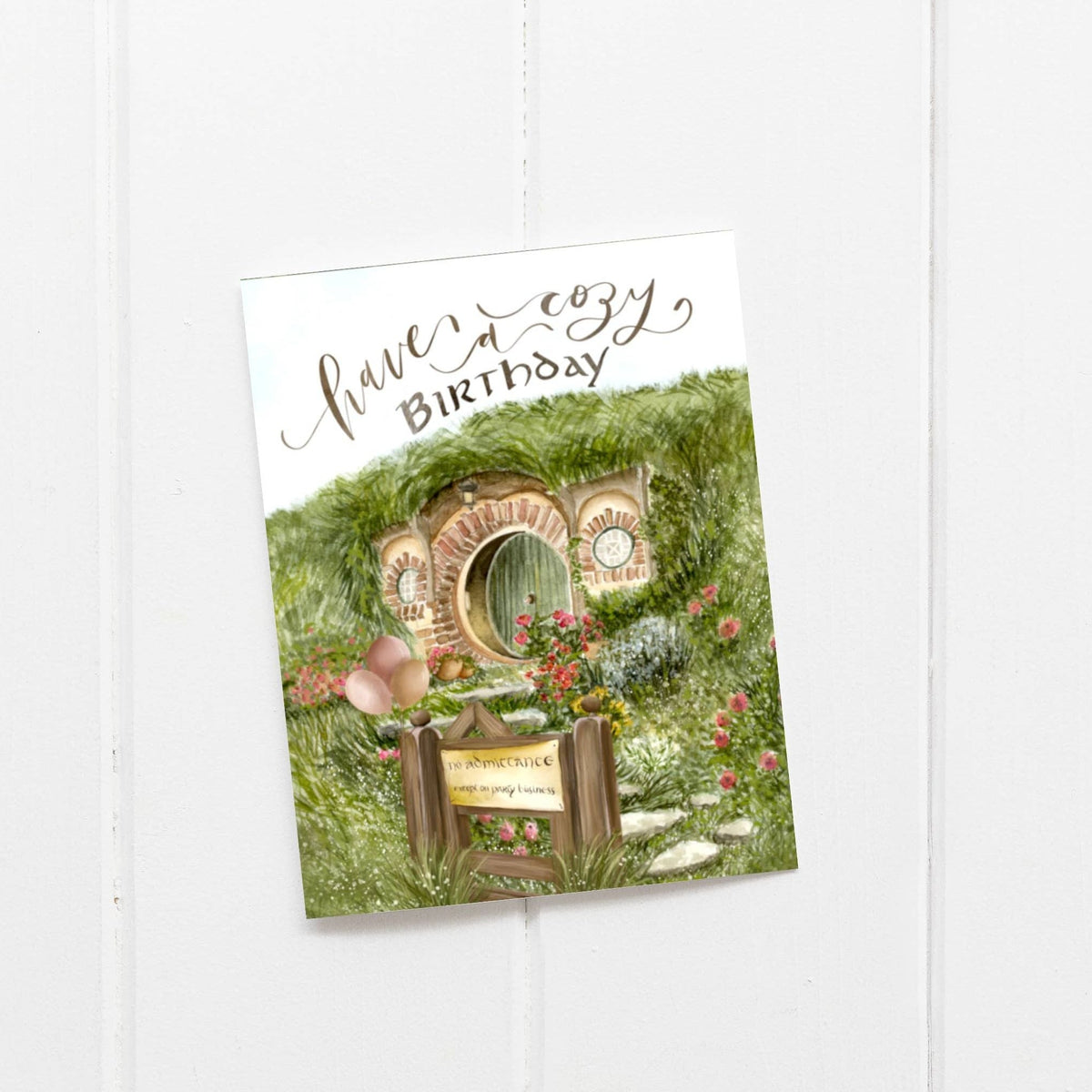 Shire Birthday Card / Have a Cozy Birthday BookGeek