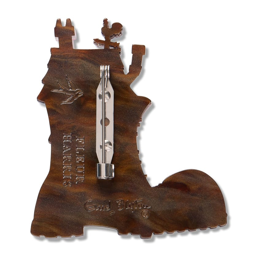 Shoe House Brooch BookGeek