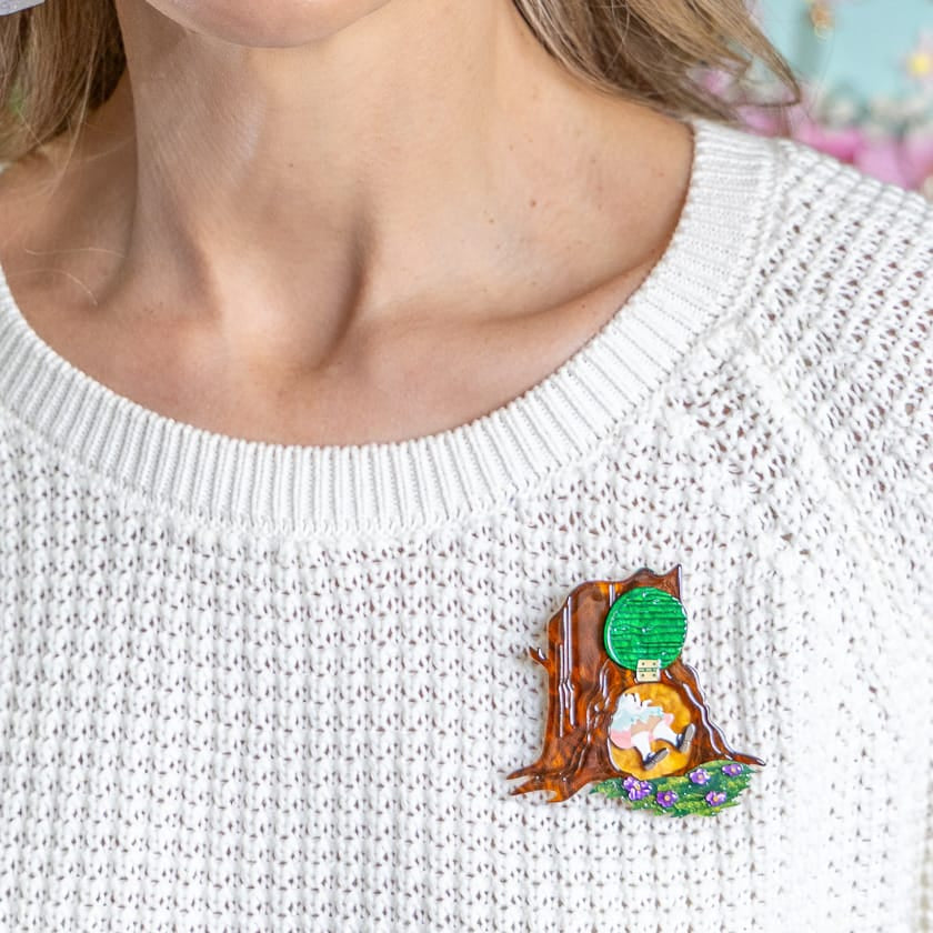 Slippery Slip Brooch BookGeek