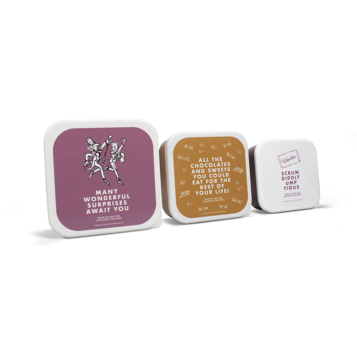 Snack Container Lunch Boxes Roald Dahl Charlie Chocolate BookGeek