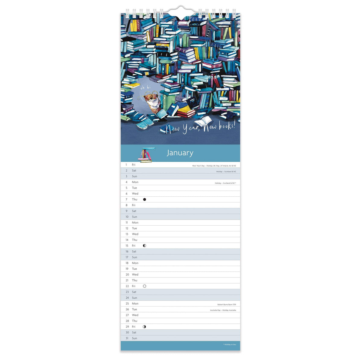 Snowtap 2027 Slim Bookish Calendar BookGeek