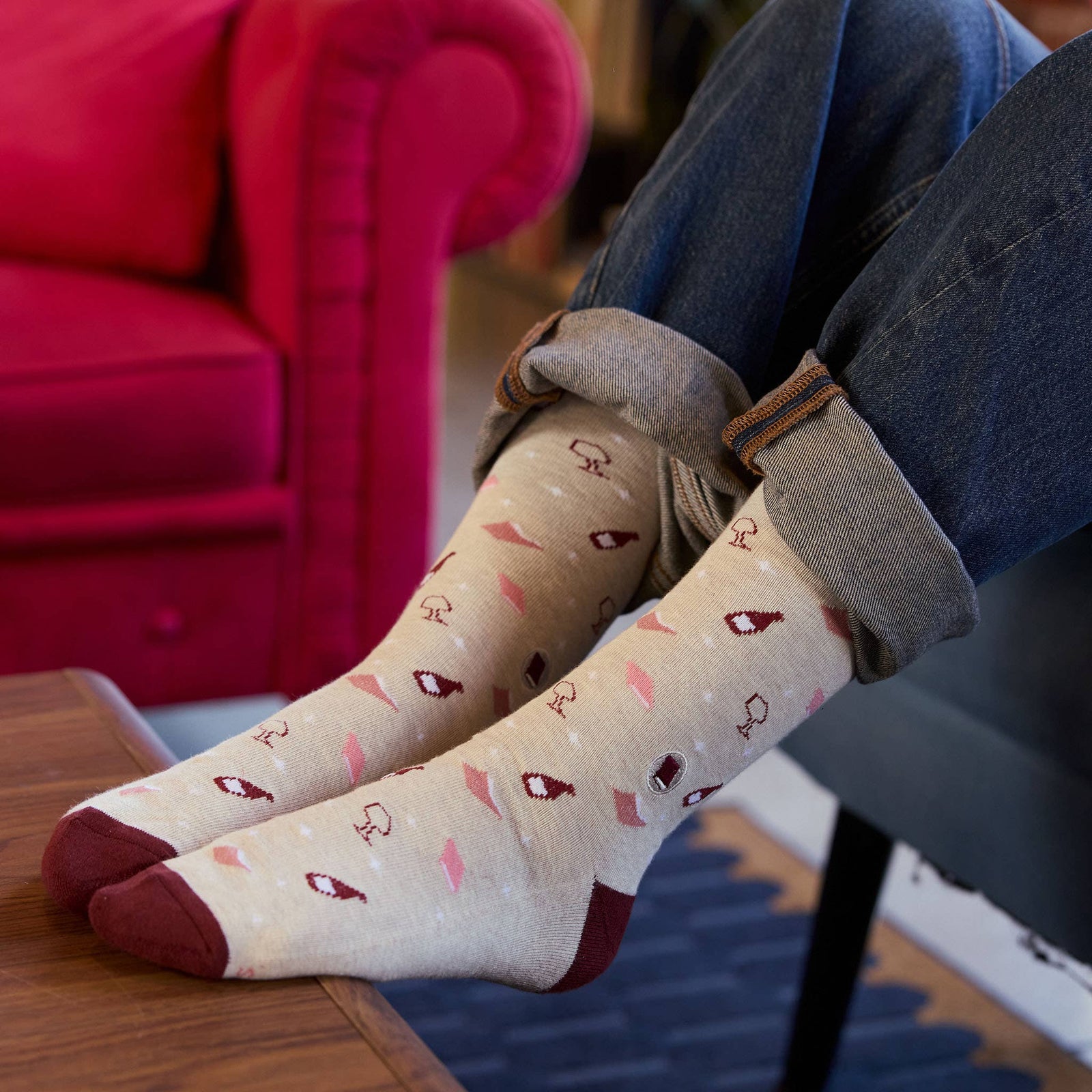 Socks that Give Books | Books and Wine - Gifts for Readers BookGeek