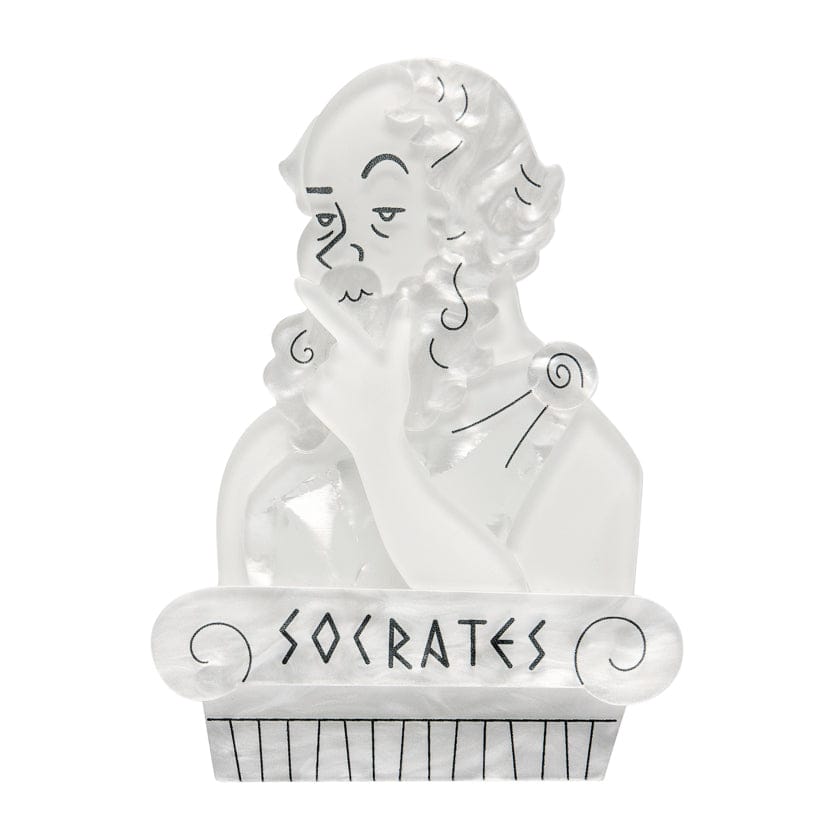 Socratic Method Brooch BookGeek