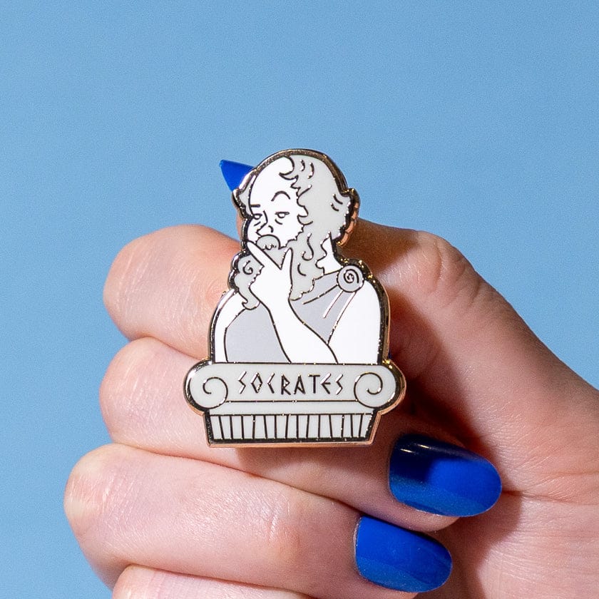Socratic Method Enamel Pin BookGeek