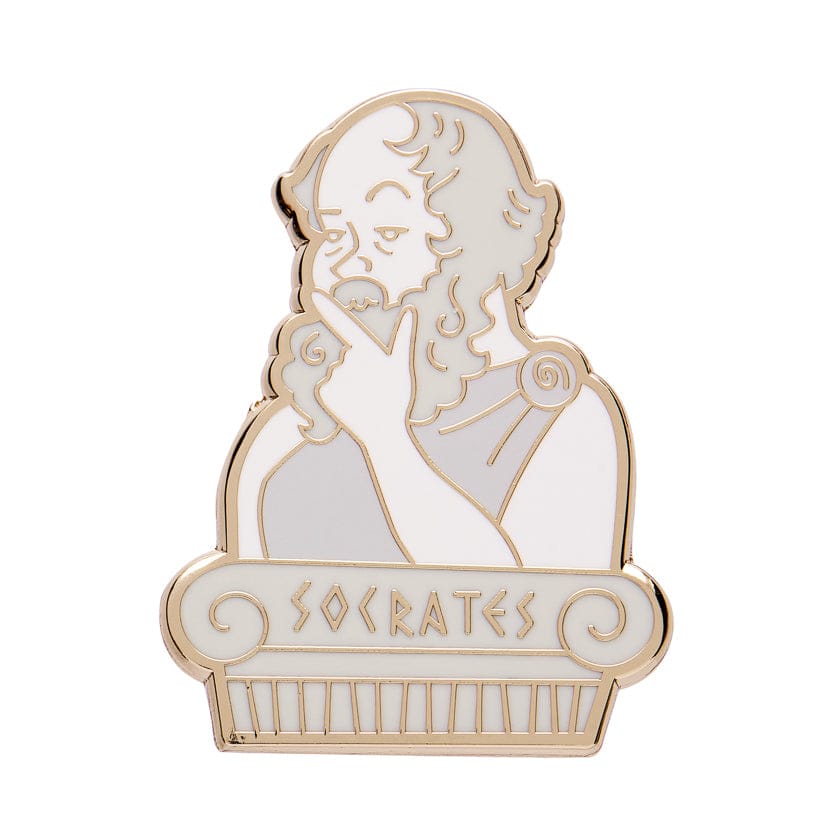 Socratic Method Enamel Pin BookGeek