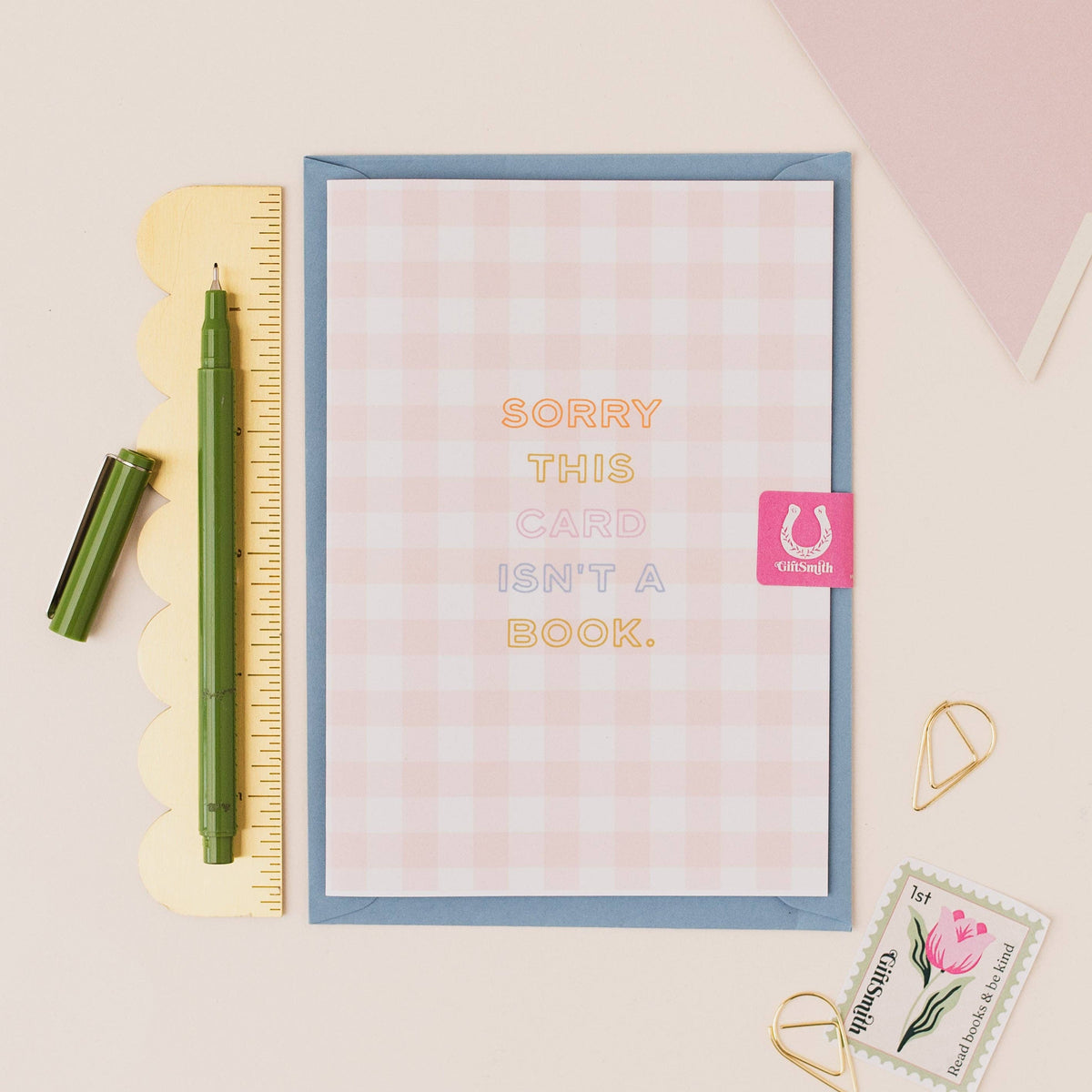 Sorry this card isn't a book Greetings Card BookGeek