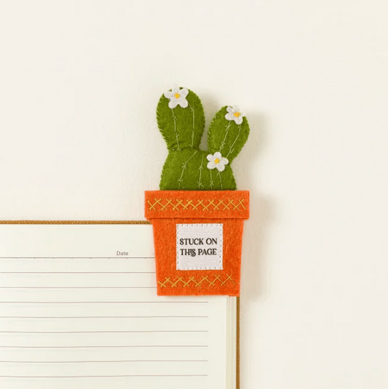 Stuck On This Page Cactus Bookmark BookGeek