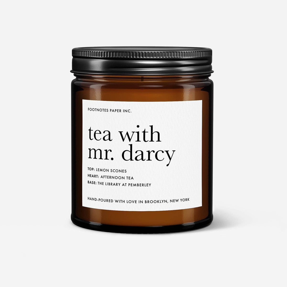 Tea with Mr. Darcy Candle - Pride and Prejudice, Jane Austen BookGeek