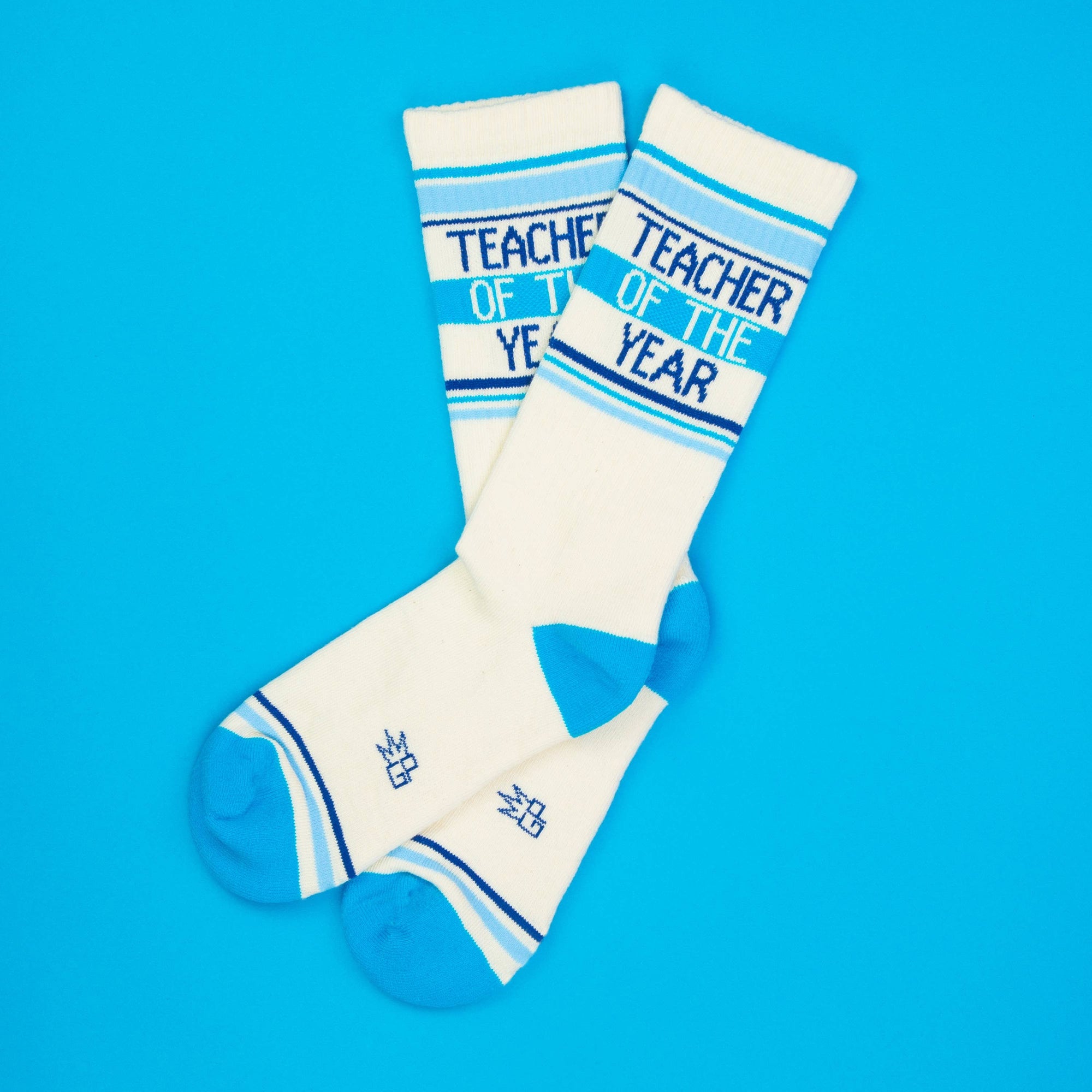 Teacher Of The Year Gym Crew Socks BookGeek