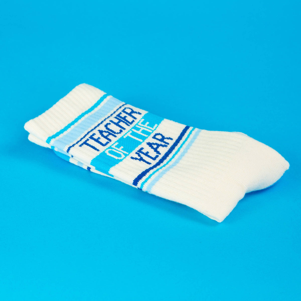 Teacher Of The Year Gym Crew Socks BookGeek
