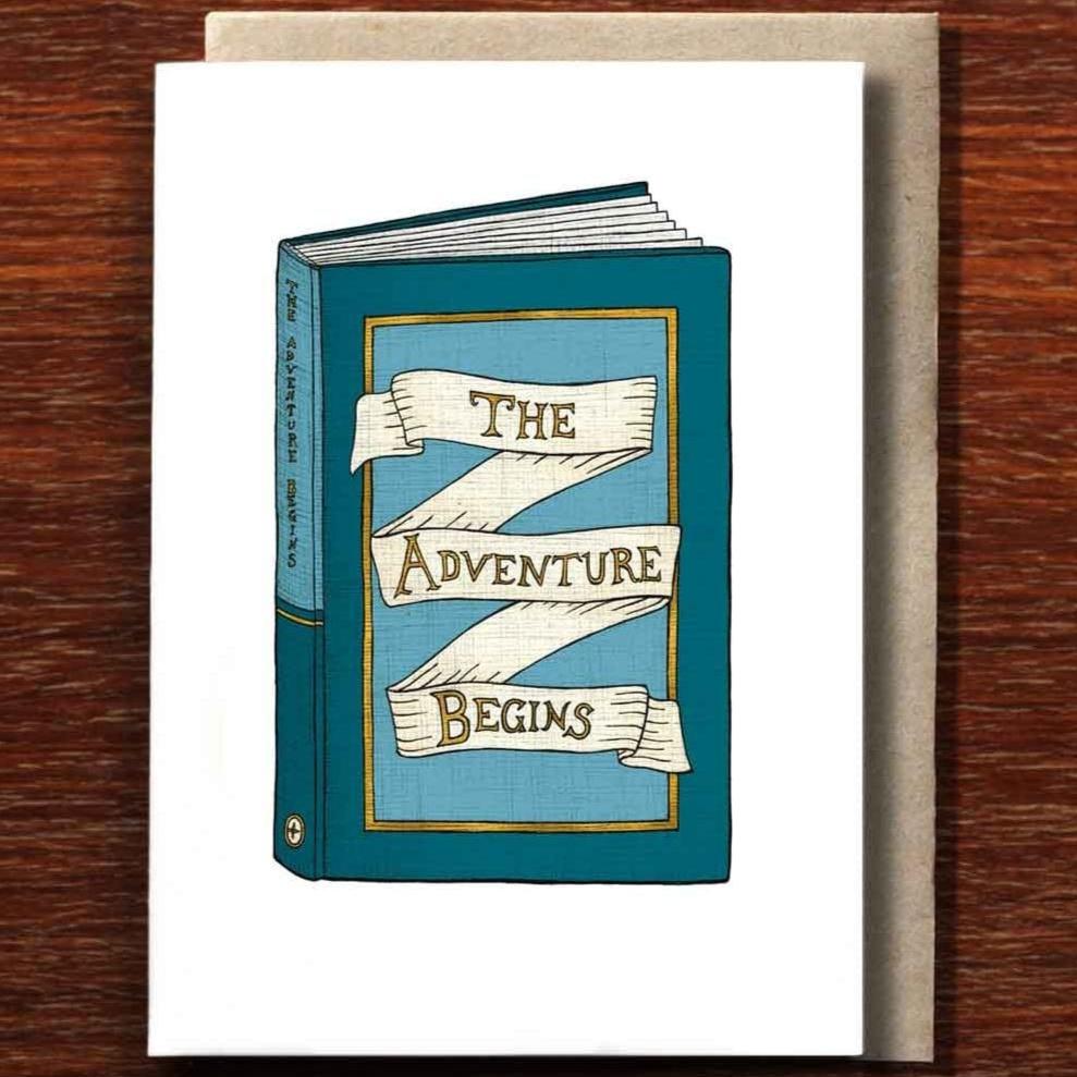 The Adventure Begins Greeting Card BookGeek