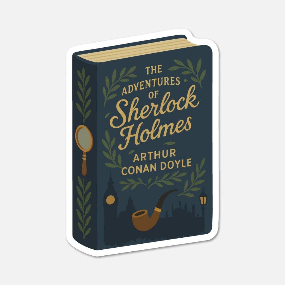 The Adventures Of Sherlock Holmes by Arthur Conan Doyle   - Book Sticker BookGeek