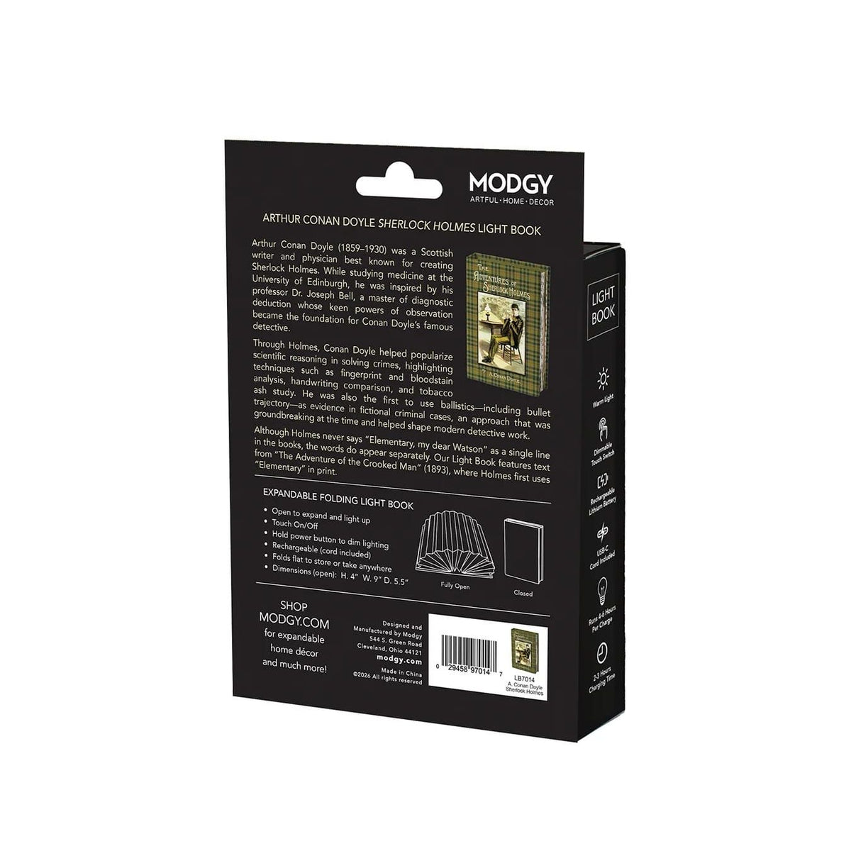 The Adventures of Sherlock Holmes Light Book BookGeek