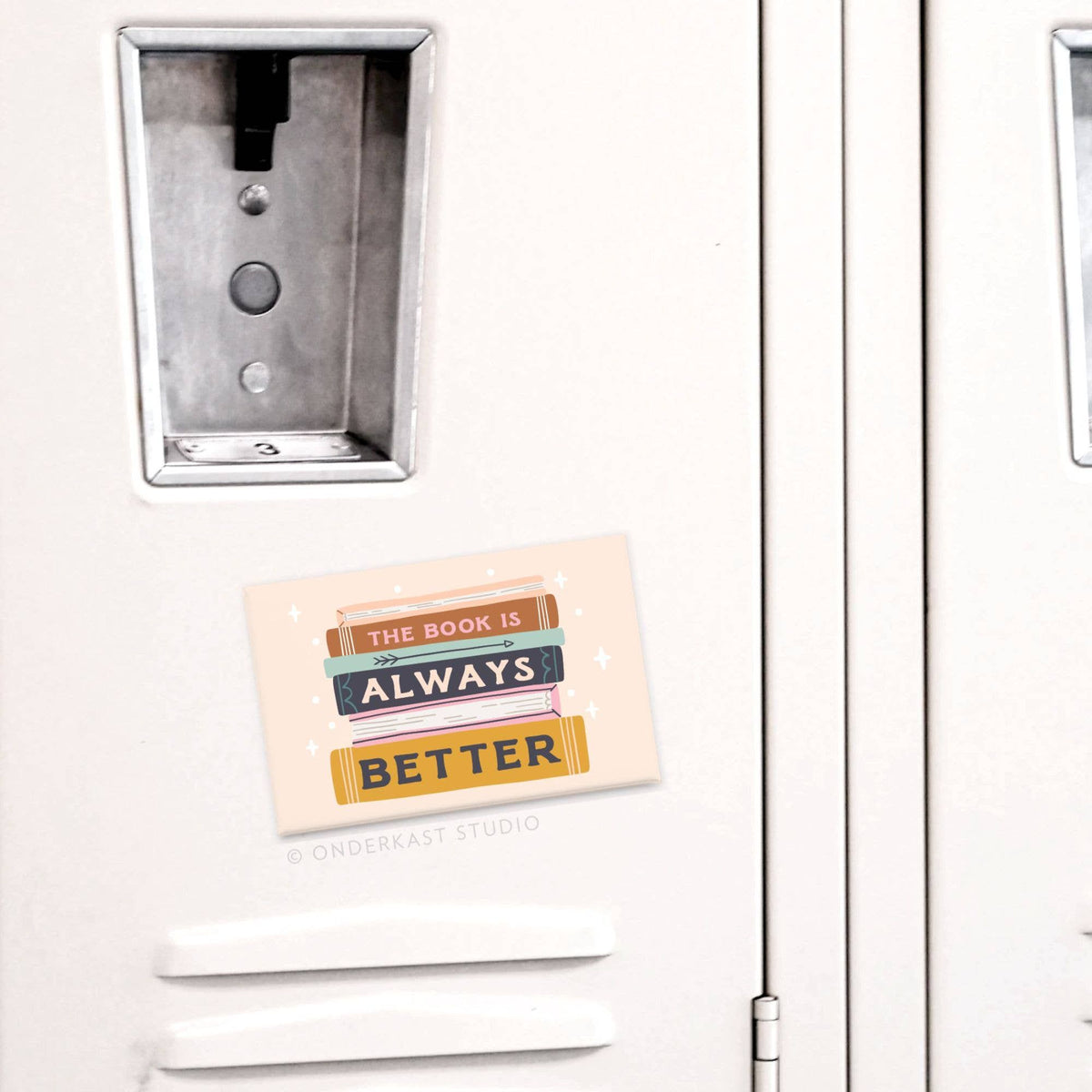 The Book Is Always Better Rectangle Magnet BookGeek