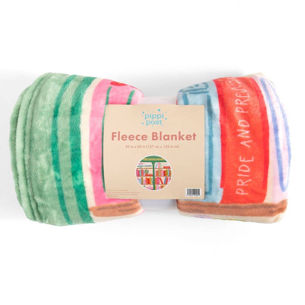 The Book Nook Reading Lover Fleece Throw Blanket BookGeek