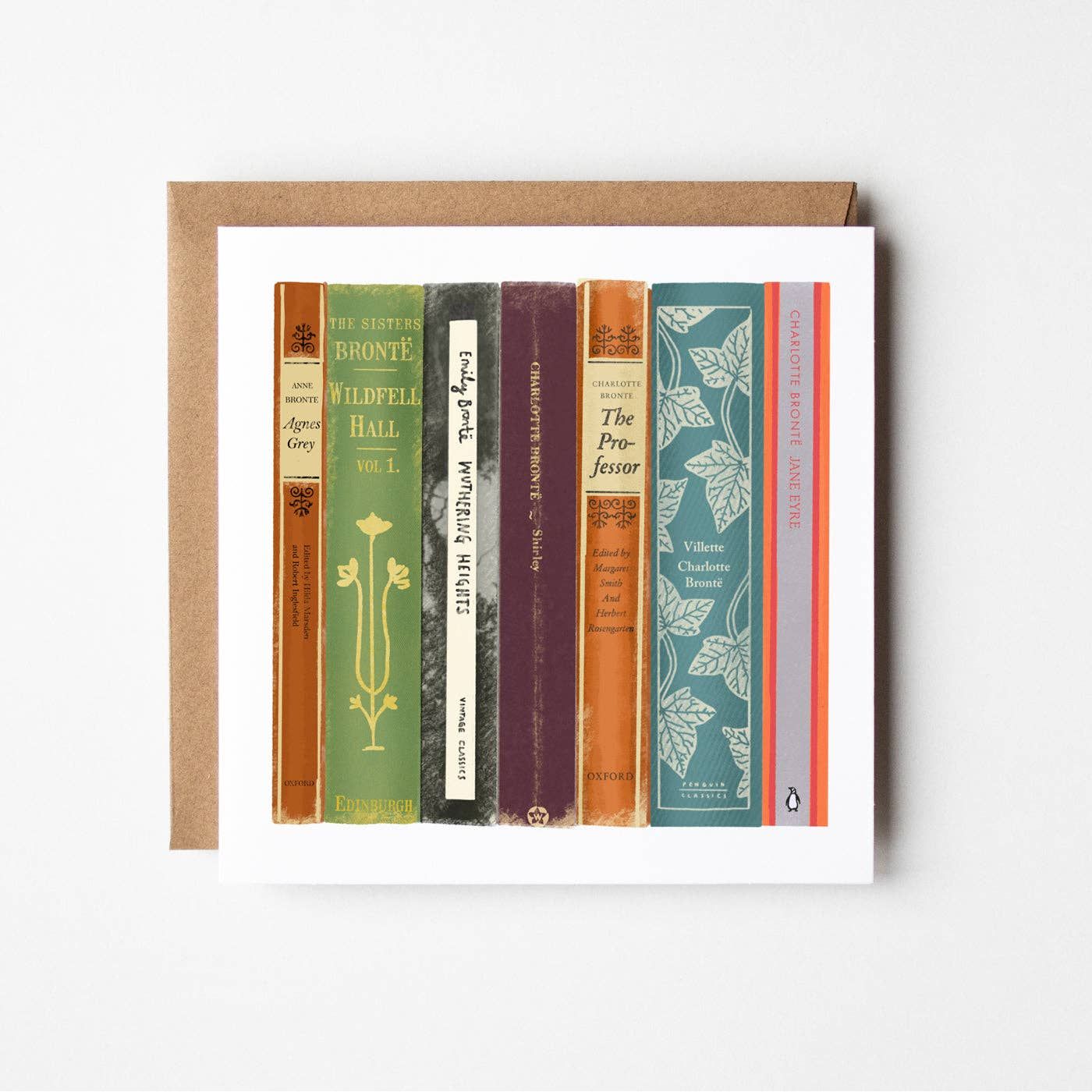 The Bronte's - blank greetings card BookGeek
