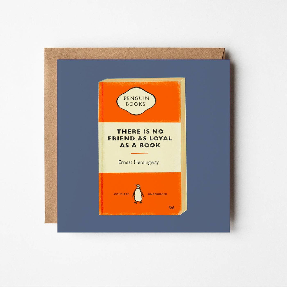 The Friend - blank greetings card BookGeek