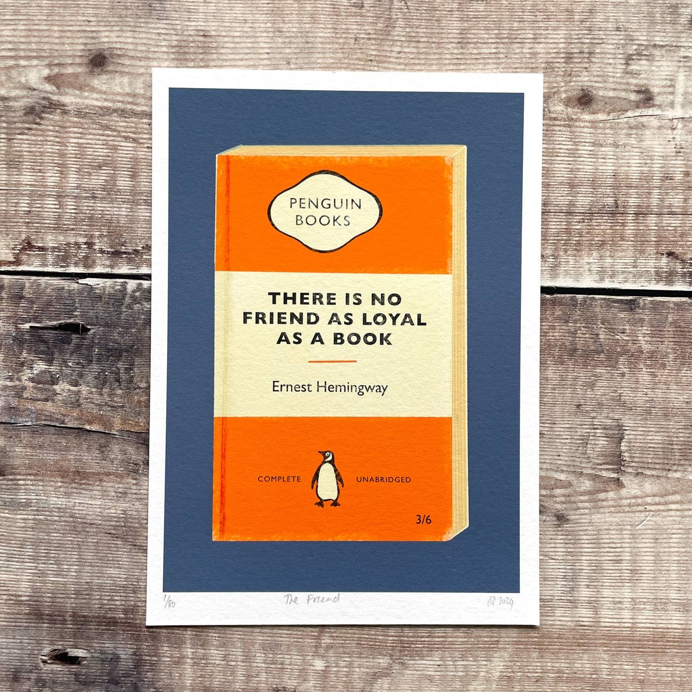The Friend - limited-edition, giclee print BookGeek
