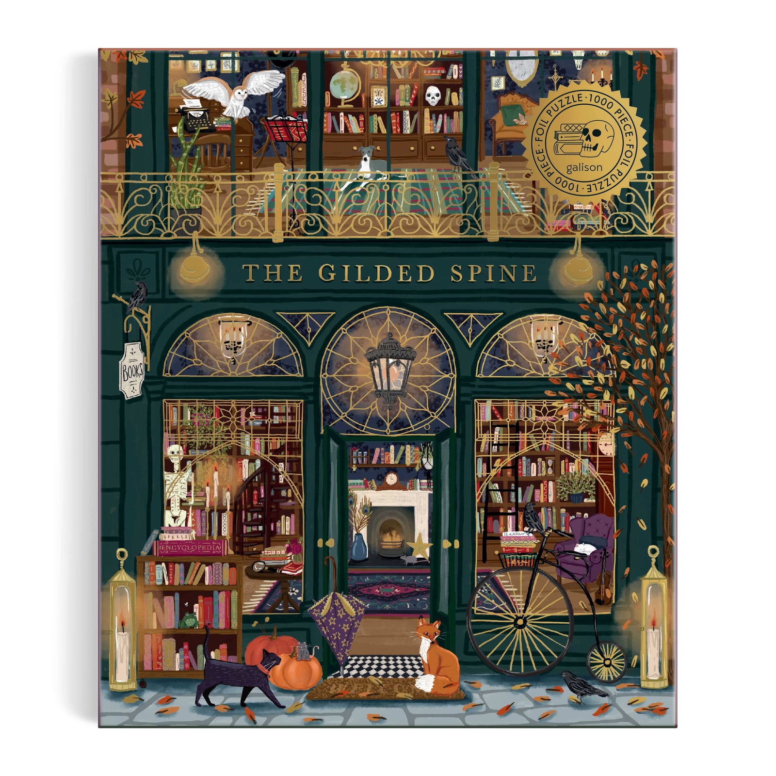 The Gilded Spine Foil Puzzle BookGeek