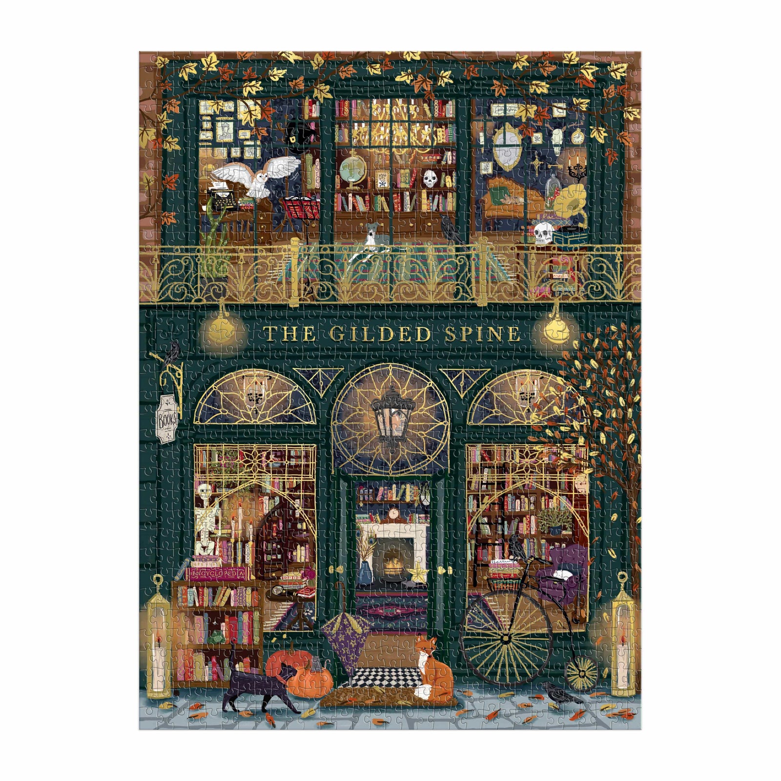 The Gilded Spine Foil Puzzle BookGeek