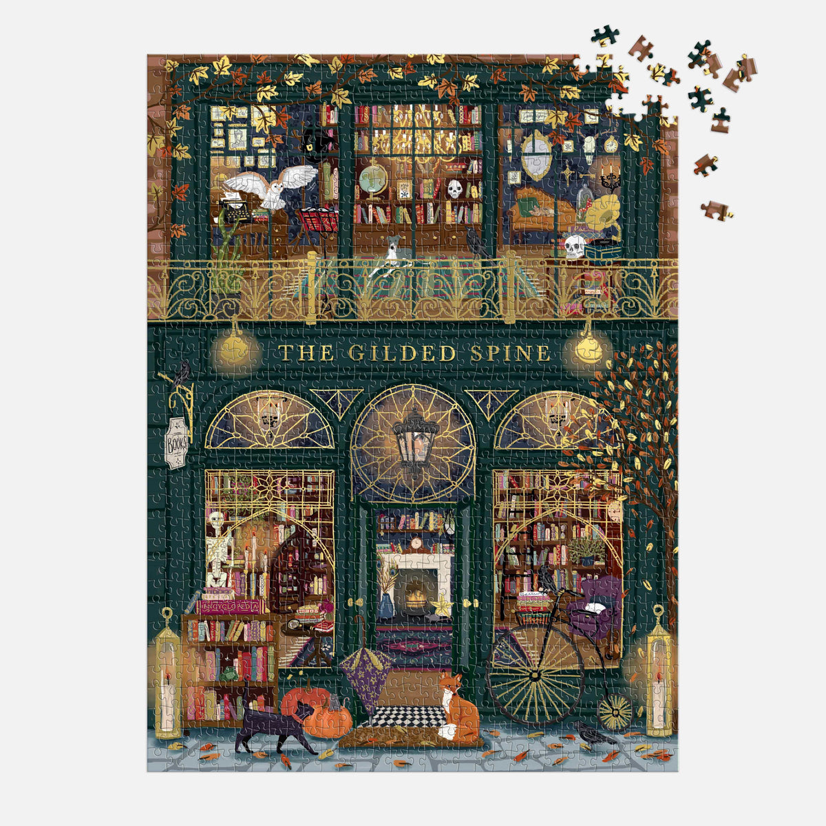 The Gilded Spine Foil Puzzle BookGeek