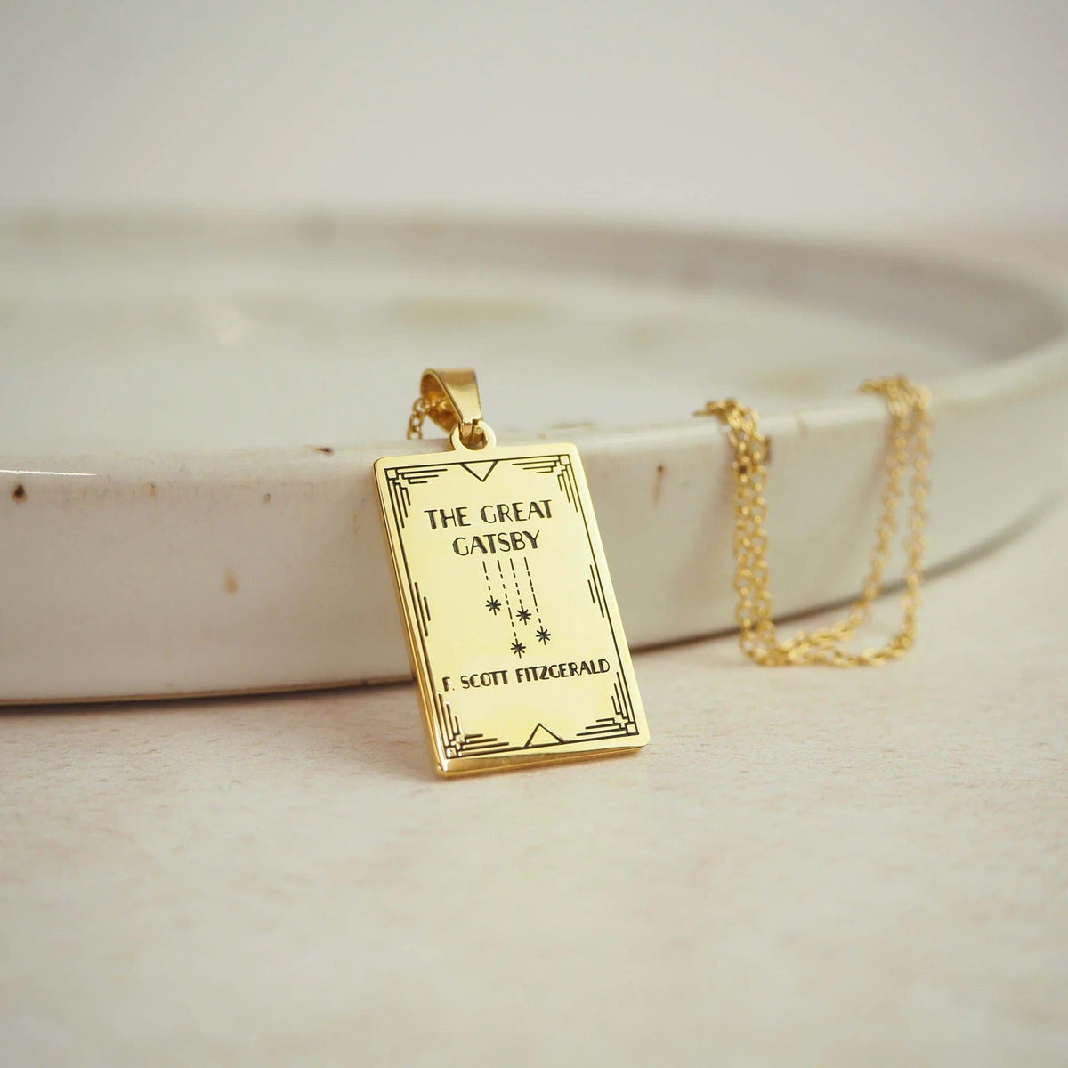 The Great Gatsby Book Necklace BookGeek