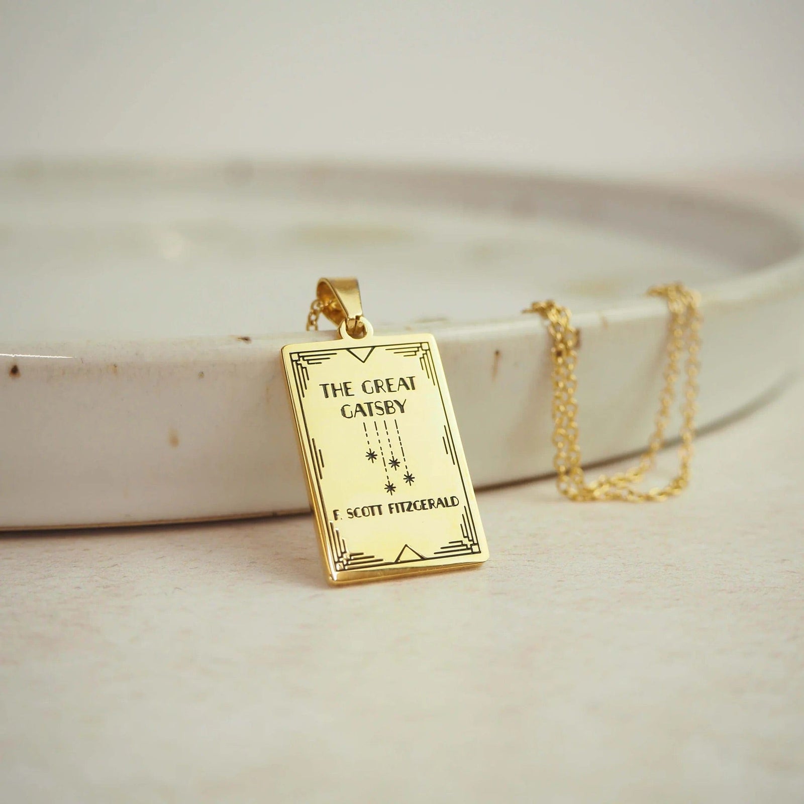 The Great Gatsby Book Necklace BookGeek