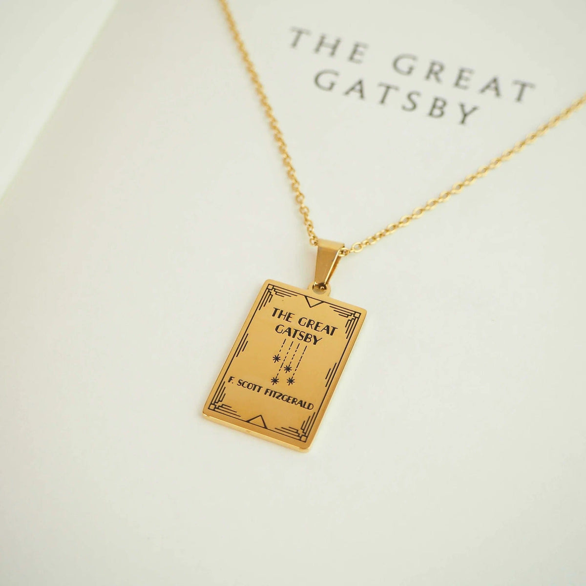 The Great Gatsby Book Necklace BookGeek