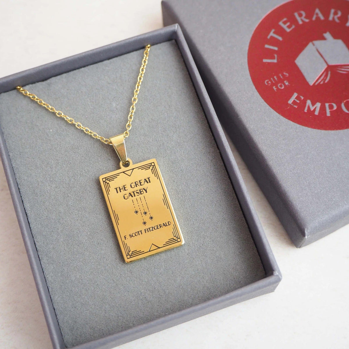 The Great Gatsby Book Necklace BookGeek