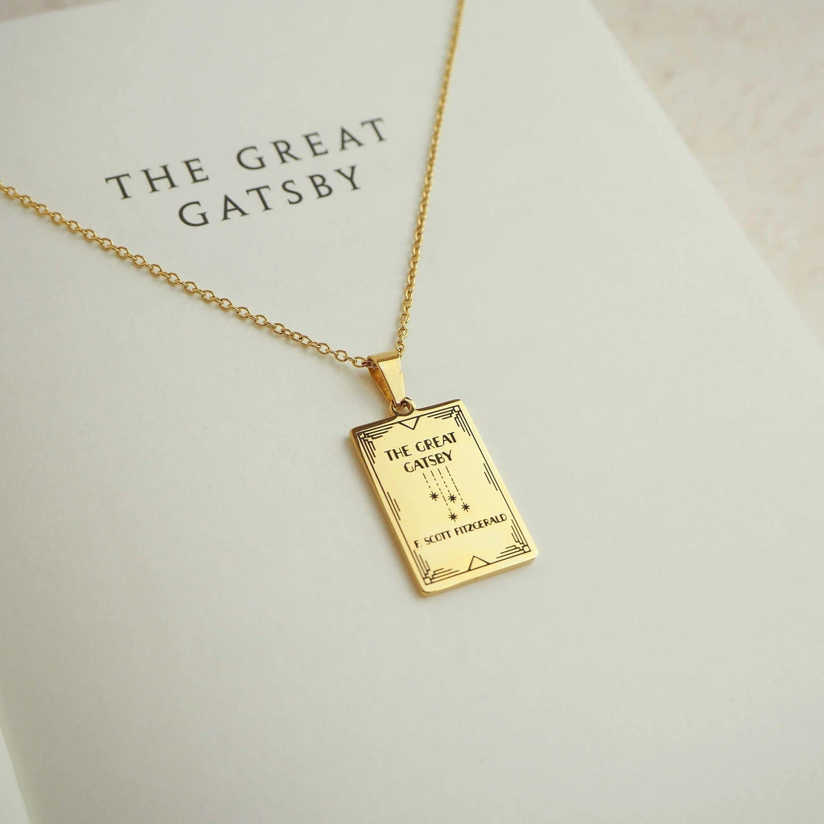 The Great Gatsby Book Necklace BookGeek