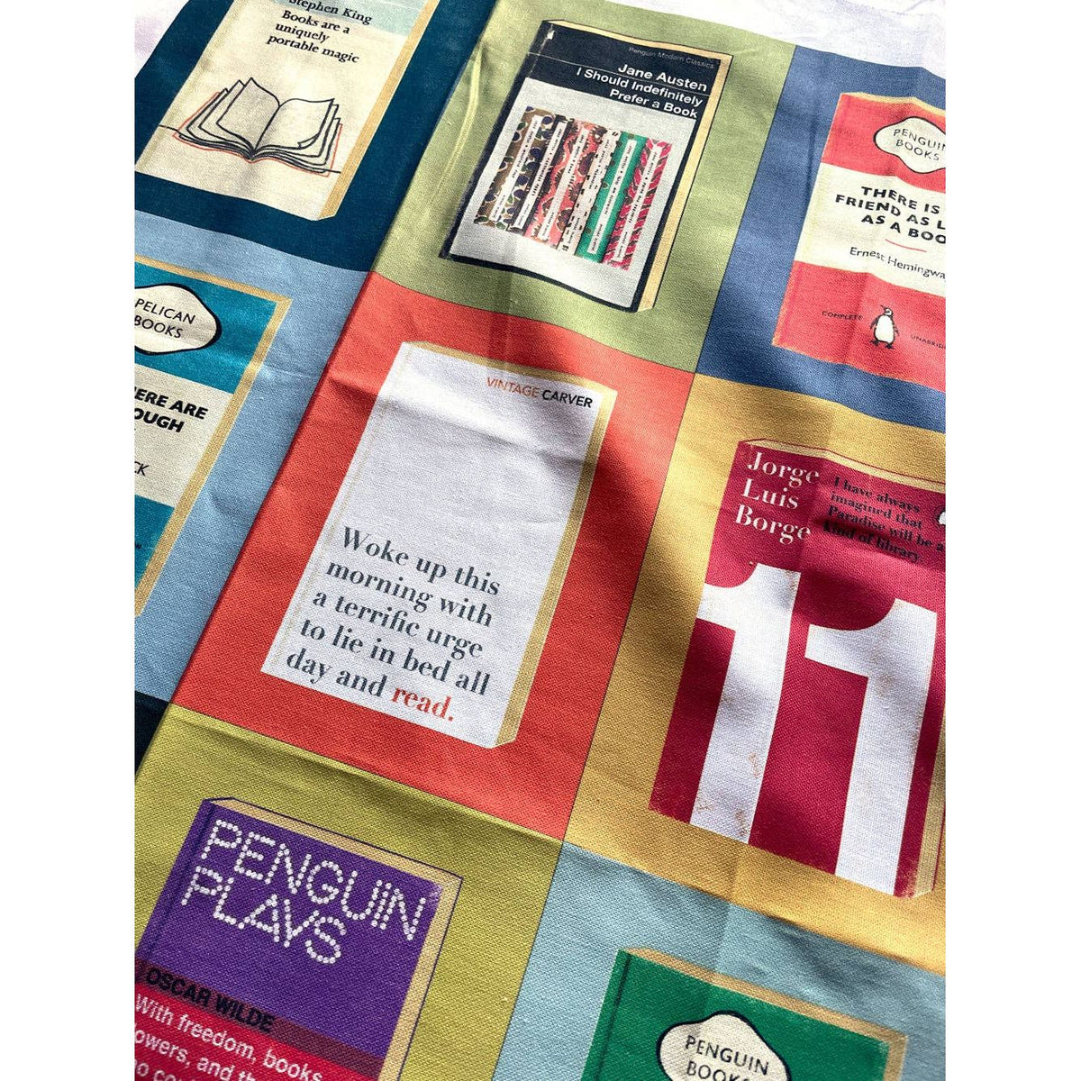 The Joy of Reading - book quote, tea towel BookGeek