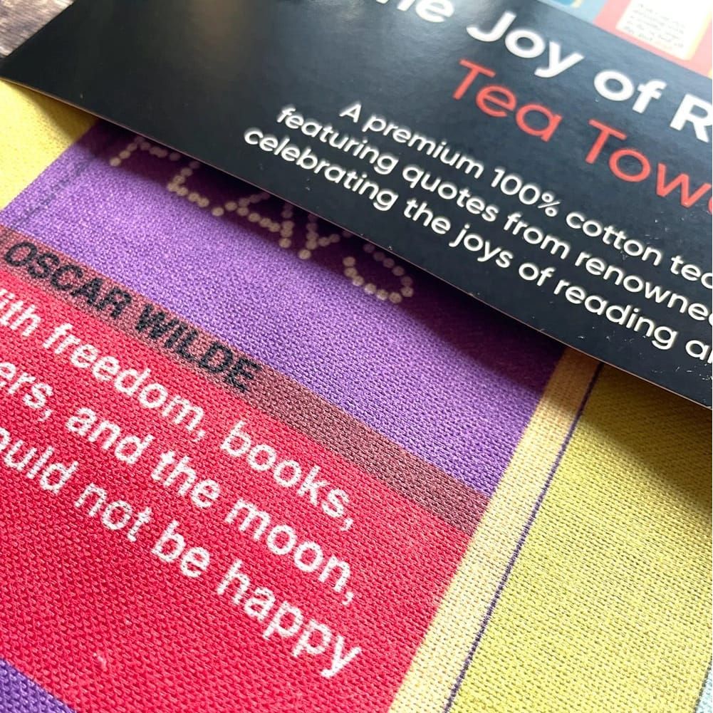 The Joy of Reading Tea Towel BookGeek