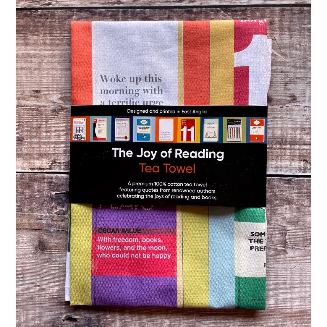 The Joy of Reading Tea Towel BookGeek