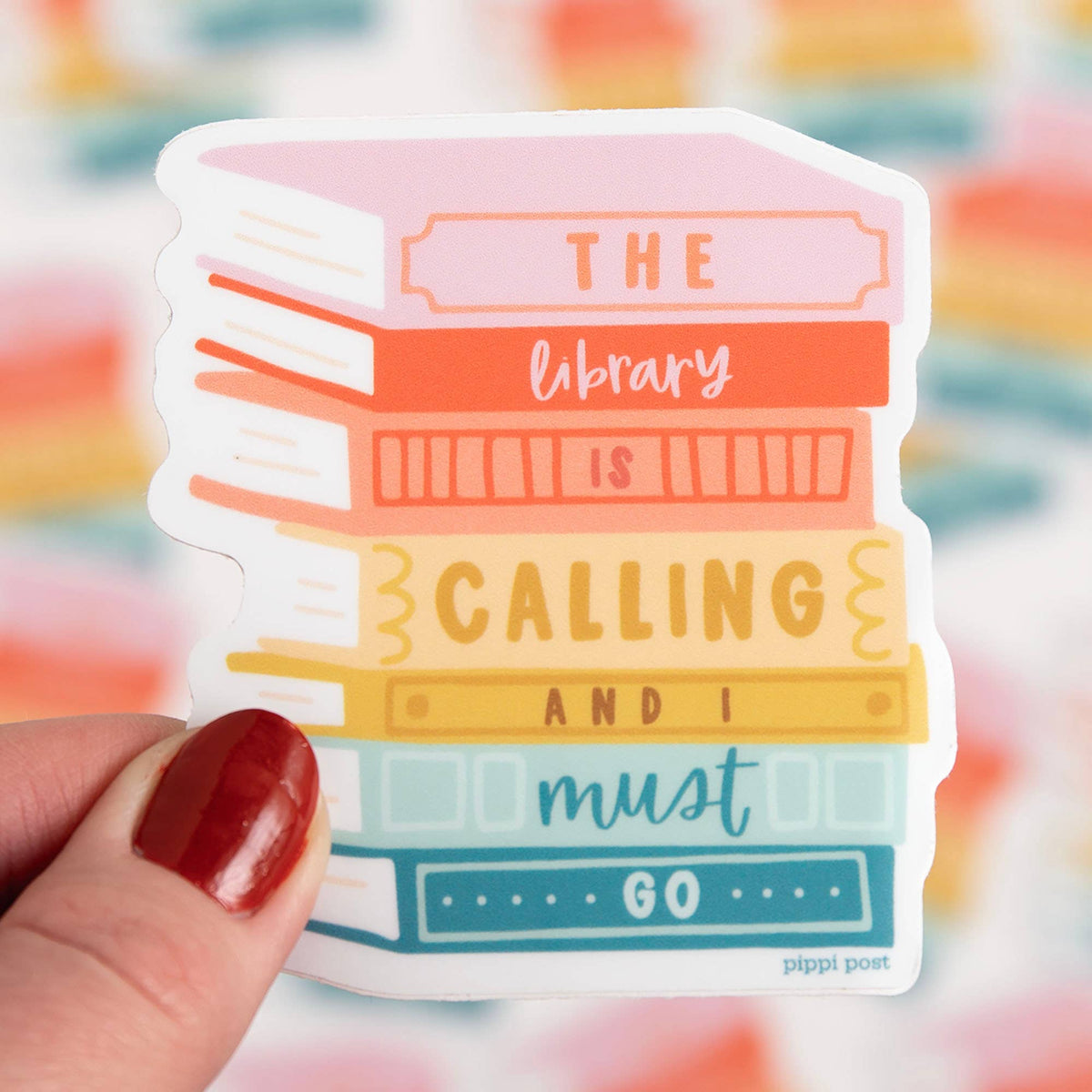 The Library is Calling Decal Sticker BookGeek