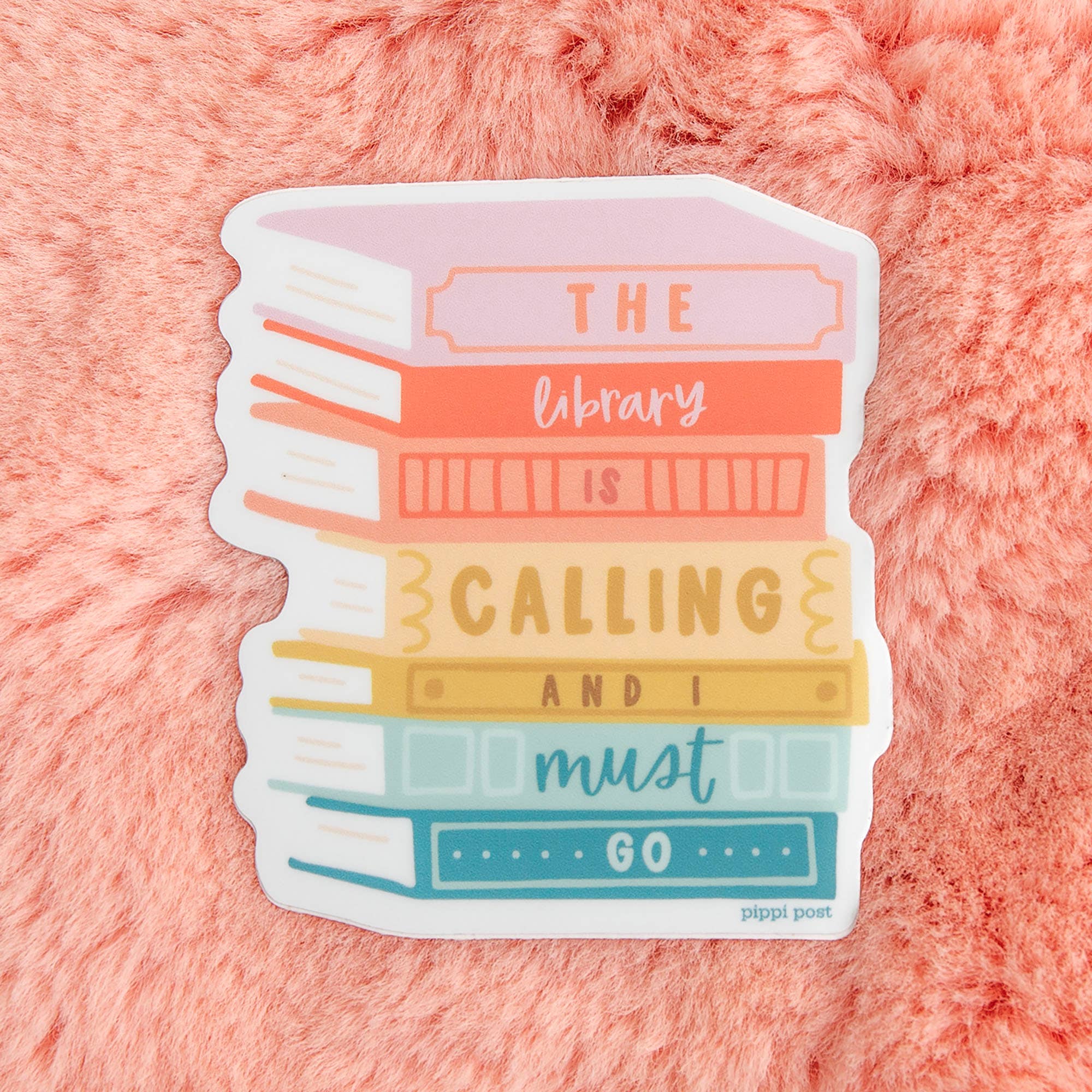 The Library is Calling Decal Sticker BookGeek